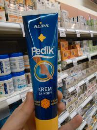 Повеселила,вчерашняя находка в чешском  супермаркете крем для ног PEDIK