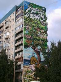 Граффити от питерских уличных художников