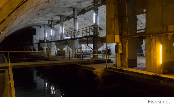 Вон она стоит в серединке :) В подземном доке