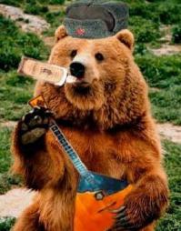 Какой-то не очень умный у тебя медведь)). Мой вот сам хряпнет самогоночки, закусит картошечкой, которую на голосовании дали(в Новороссии) и сидит довольный на балалайке играет)