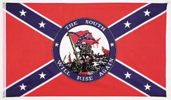 Флаг американской конфедерации и Новоросии