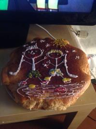 Круто! А меня с братом вот так на новый год поздравили племянницы (P.S. Мы очень любим хоккей) :)