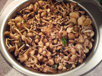 Мое вчерашнее. То что я домой привезла. Это я набрала за полчаса одна. На даче мама с отцом перебирают в четыре руки еще раз в пять больше.