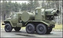 У нас в армии были подобные. На базе Урала. Двигатель был направлен назад. Предназначались для дезактивации техники.