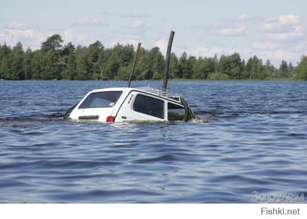 Журнал "За рулём" на ниве по дну водоёма ездил: