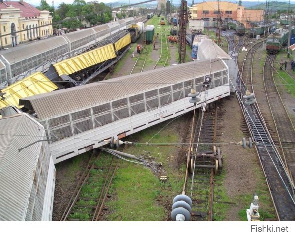 Вот какие ещё бывают происшествия на железных дорогах: