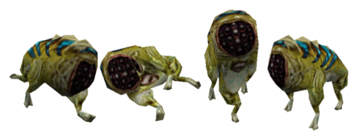 В предпоследнем Кубе с лисой... Ее голос похож на звуки издаваемые вот этими существами из игры  Half Laif