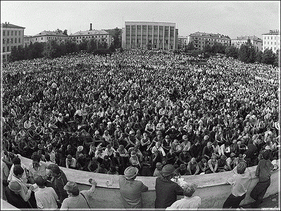 Забастовки шахтёров СССР в 1989 году. Не стыковочка.