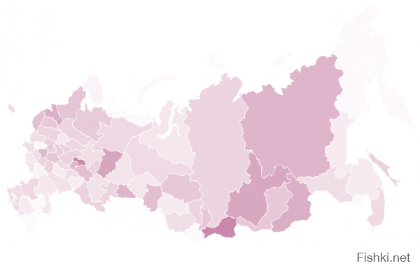 Ну ладно, убийства по регионам России (rospravosudie.com) - закон везде одинаков!