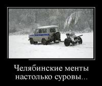 Автор этого демотиватора еще не видел БТР с мигалками в Челябе.