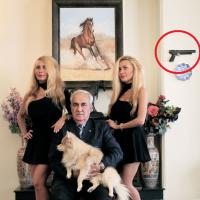 У них на стене пистолет от игры денди висит