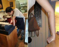 У меня тоже локти в обратную сторону выгибаются