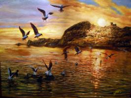 Главное - отработать технологию, а потом - фигачь одну за одной. Простите за нескромность, привожу свою "мазню" в пример. Специального образования не имею.