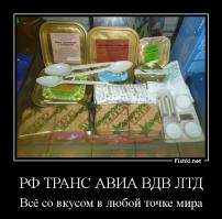 Питание на борту самолетов международных авиалиний