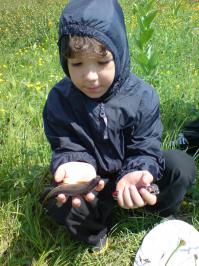 Ергаки. р.Буйба. Первый улов моего сына. Хариус.