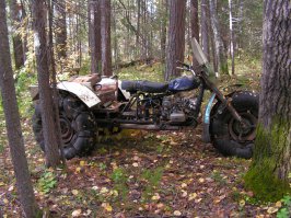 Мелковаты колёсики. Вот вездеход. Везде пройдёт!