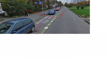 Здесь одностороннее движение. Авто слева ни кому не загораживает вид на приближающиеся машины . И надо быть полнейшим мудаком, чтобы перед проезжей частью не держать ребенка за руку.