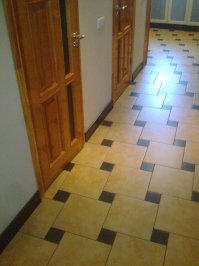 как узнал цену на плитку- решил сам положить... не с "той" стены начал