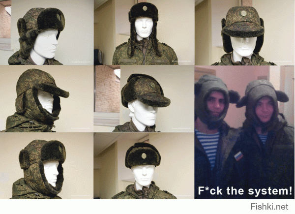 Солдаты изучают возможности ношения новой шапки-ушанки