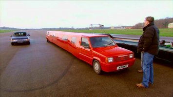 Есть маленькое но у Автора, данный лимузин сделал не Кларксон, а Джеймс Мэй. А вот красный из фиата панды сделал Кларксон.