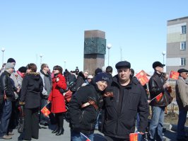 Я и сын 9 мая 2010 года в Анадыре.