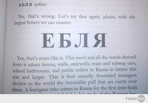 Просто у них такие учебники есть:
(Текст следующий: "Ебля. Нет это неправильно. Давайте попробуем снова самыми большими буквами, какие мы можем набрать: ЕБЛЯ. Да, так больше нравится... :) )