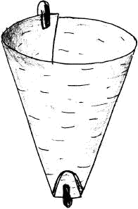 Такой кулек конечно же труднее сделать, чем выжигать пол часа полено.