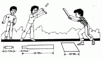 Любила играть и Мальчишками!!!

Для игры нужно прямоугольное поле, размер выбирается игроками. Нужна грунтовая площадка, обычно подходила площадка для игры в минифутбол. Сейчас очень много дворов с такими простыми площадками. Также нужна бита и "чиж". Бита - палка длиной 80-100 см. (все зависит от удобства для игроков). "Чиж" - маленькая палка, диаметром 2-3 см и длиной около 25 см.

Поле для игры в Чиж

С одного края игрового поля посередине выкапывается лунка, чтобы на её краях спокойно помещался "чиж" (диаметр получается порядка 20 см.). Глубина лунки небольшая, чтобы можно было битой подцепить чижа и отправить в игровое поле. 
Лунка находится в центре "базы". База - начерченный на земле квадрат вокруг лунки, со стороной равной длине биты.

Игроки делятся на две команды по 3-4 человека в каждой. Цель игры - набрать 1000 очков.

Команды по очереди "рулят" на базе. Та команда, которая не "рулит", выходит на поле и занимает произвольные места. Игрок на базе берет биту и "чижа". Игроки команды на "базе" чередуются между собой при каждом новом розыгрыше.

Один розыгрыш проходит в 3 этапа.

1-й этап. Игрок с битой кладет "чиж" на лунку. Далее он должен битой из лунки отправить его в любое место игрового поля. Нельзя выкидывать чижа за пределы поля - это ошибка. 3 ошибки - команды меняются местами. Ошибки считаются суммарно за все этапы одного розыгрыша. Если чиж после удара не вылетел за пределы базы - розыгрыш заканчивается и команды меняются местами. Это справедливо для всех трёх этапов. Также при выполнении удара (на всех трех этапах) игрок не должен выходить за пределы базы. Выход считается за ошибку.

Игроки противоположной команды должны постараться поймать запущенный из базы чиж. Если ловят - то они получают право выбить команду из дальнейших этапов и сразу перейти к смене мест на поле. Для этого нужно с места, где поймали чижа постараться его кинуть обратно так, чтобы он попал в "базу". Игрок на "базе" с битой имеет право попытаться выбить "чижа". При этом он должен стоять в пределах "базы". Если не получилось отбить и чиж оказался в базе (включая пересечение с границей базы) - команды меняются местами. Если чиж при этом оказался в лунке - команда в поле дополнительно получает 50 очков.

Если команда не смогла поймать чижа (он просто упал на поле), чиж после броска не оказался в границах базы - переходим ко второму этапу.

2-й этап. Игрок с битой должен взять чижа в одну руку, подкинуть вверх и ударом биты отправить в поле. Удар должен быть сделан в воздухе, чиж не должен упасть на землю до удара битой. Могут быть такие  ситуации: игрок не попал по чижу и он упал в базе, то команды меняются местами, это конец розыгрыша. Если не попал по чижу и он упал за пределами базы - это ошибка. Если после удара упал в базу - конец розыгрыша.

Далее всё аналогично 1-му этапу. Игроки могут поймать в поле, если ловят могут опять попробовать выбить команду.

3-й этап. Игрок должен взять чижа в руку, и, держа его на уровне пояса, первым ударом биты подбить его вверх из руки, а вторым отправить в поле. Второй удар производится по чижу в полете (аналогично удару на втором этапе) (обычно на излете, по другому почти нереально:-).

Вот тут я не помню - имеет ли право вторая команда ловить чижа, или только постараться его отбить обратно поближе к базе.

Так как этот удар самый сложный - то от него зависит количество очков, которое получает команда за розыгрыш. После 3-го удачного удара, когда чиж оказался на земле в пределах игрового поля, игрок с битой подсчитывает, сколько очков он принес команде. Для этого он битой отмеривает количество расстояние до чижа от границы базы. За одну длину биты - получает 10 очков. Неполное расстояние биты не учитывается.

Розыгрыш окончен. Команды меняются местами.

Выигрывает команда, которая первой наберет 1000 очков.

Замечания

1. в поле должно находится не более 3 игроков (кажется). поэтому просто больше 3*3 не играли.

2. если игрок в поле ловит чижа не руками, а локтем, ногами, зубами - за это давались дополнительные очки. Тут надо пробовать чтобы вспомнить что сложно что нет. За зубы помню точно давали 1000 очков, кто поймал сразу выигрывал. Было всего один раз на моей памяти. За остальные выкрутасы можно придумать свою систему премирования.

3. насчет ошибок с выбросом за пределы поля - не очень помню что там было. То ли сразу менялись, то ли один раз можно было перебить.

4. ограничение на количество махов в попытке отбить чижа с базы, когда его пытаются забросить обратно с поля - кажется не было, потому что игра в "собачку" это единственный способ попасть чижом в базу.