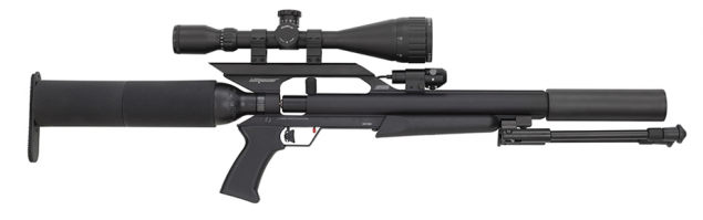 Начальная скорость 260 м/с. Баллон 200 АТМ.