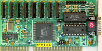 Первую свою карту не помню, но вот эта была вторая или третья.
Trident 8900 ISA