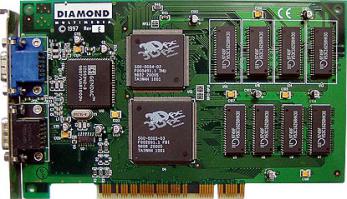 Вот культовая вещь! 3dfx Voodoo1 
Частота процессора: 50 МГц 
Частота памяти: 50 МГц