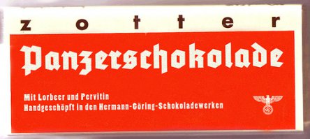 Тоже из немецкого сухпая. Шоколад с амфетомином. Первитином, или как его ещё называли - метамфетамин.