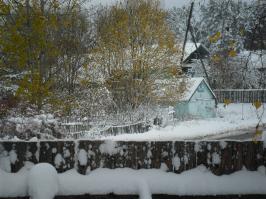 Осень и зима, встретились в Толмачах.