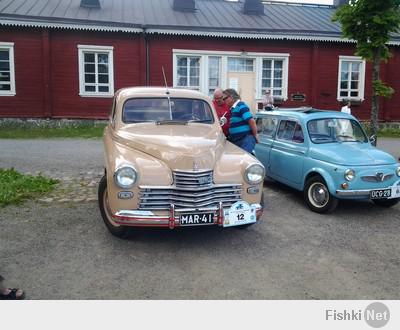 А еще был в Финляндии (Лаппееранта) год назад и сфотал вот это. Выставка ретро авто. Все приехали своим ходом!!