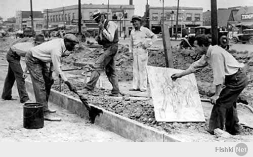 Автор учи историю дебил.Вот к примеру фото времён великой дипресии США 30ых годов