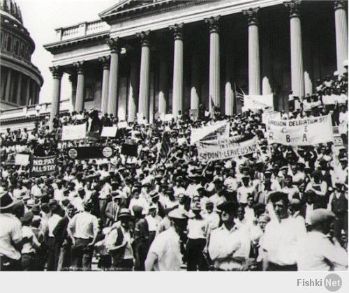 Автор учи историю дебил.Вот к примеру фото времён великой дипресии США 30ых годов