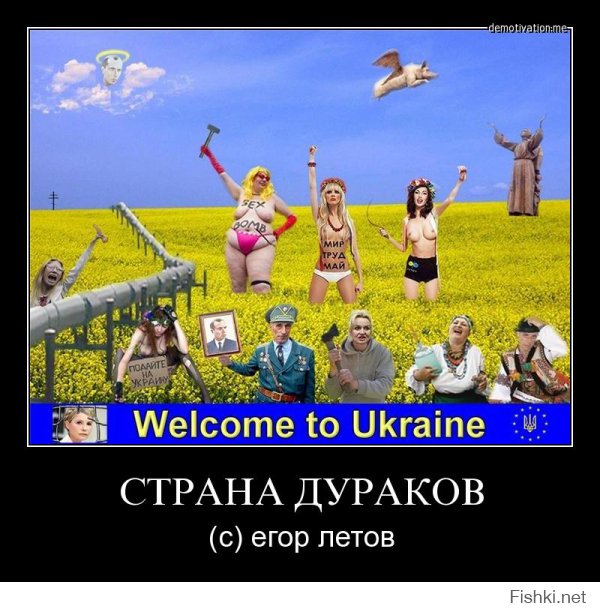 Я думаю, что все юмористические шоу на телевидение не сравнятся по юмору с нынешней украиной. Была передача "Деревня дураков", сейчас целая страна!