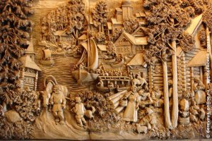 Уж извините, НО...

"Оригинальная резьба по дереву своими руками!!!!"