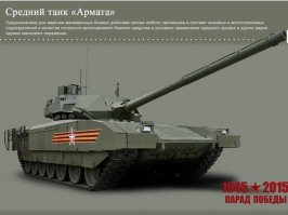 Для рожденных на бронепоезде:
"04.05.2015 (17:19) Минобороны России впервые публикует фотографии новейшей и перспективной военной техники
На сайте военного ведомства впервые можно увидеть и скачать в хорошем разрешении фотографии среднего танка «Армата»"