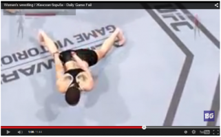 Мощно она раскорячилась :)