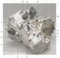 запчасть под номером 5.  обрати внимание на место установки...  или найти фото кпп в разрезе?:)