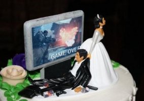 Смешные свадебные торты