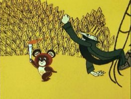 Ну если брать из советских мультфильмов, то я ненавидела вот этих, Баба Яга и Кощей. Мультфильм про Олимпийского мишку))))