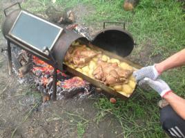 Разборный мангал своими руками. Скромненько и со вкусом