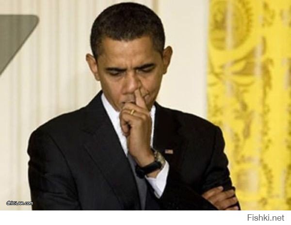 представил: Обама на Фишках читает пот о прод. санкциях