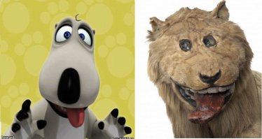 Кажется, я теперь знаю, с кого рисовали медведя Бернарда! :)
Не очень похоже, конечно, получилось. Но вполне узнаваемо :)