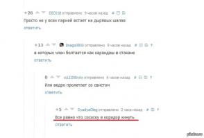 Комментарии из социальных сетей