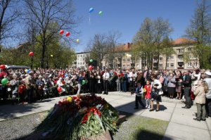 А вот как мы праздновали День Победы в Клайпеде (Литва)!