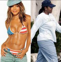 Джанет Джексон не только пополнела, но и нехило почернела.