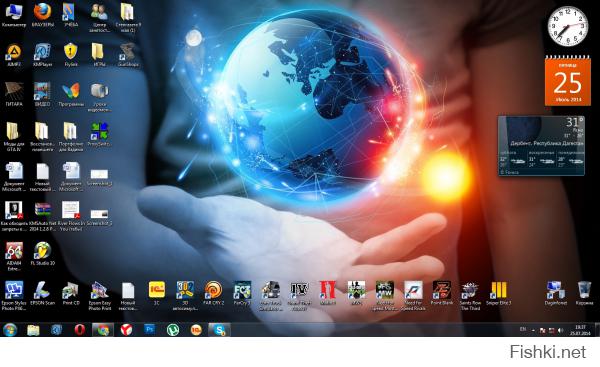 "Рабочий стол" для Фишек.